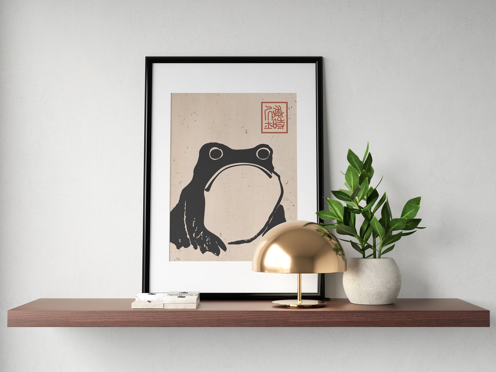 Antique Vintage Matsumoto Hoji Frog, Japan Art Print Frog Wall Art ...