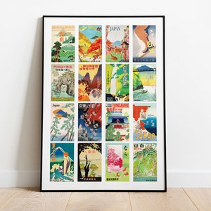 Japan Travel Posters, Vintage Japanese Poster, Japan Print, Japan Travel Prints, Japanese Art Prints, Vintage Japanese Wall Art