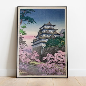 Tsuchiya Koitsu Print, Nagoya Castle, Japanese Woodblock Print, Japanese Antique Art, Japan Art poster, Asian Wall art