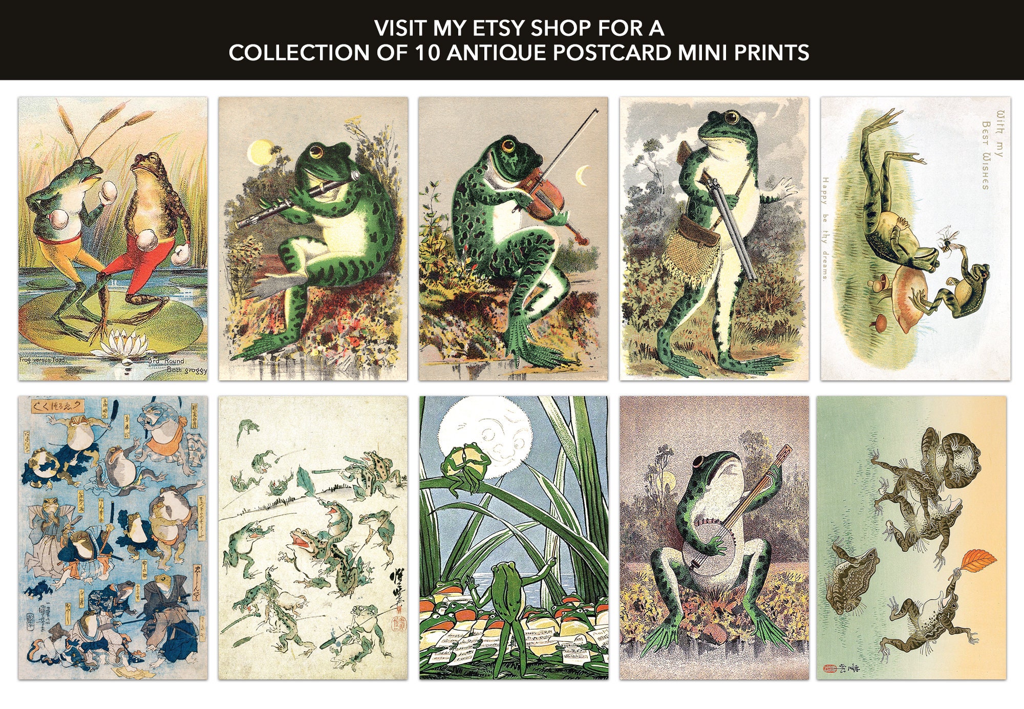 Frog With Shotgun Print, Vintage Frog Poster, Frog Print, Retro