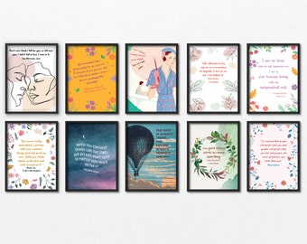 Printable Literary Posters - Etsy