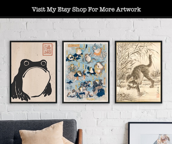 Frog With Shotgun Print, Vintage Frog Poster, Frog Print, Retro