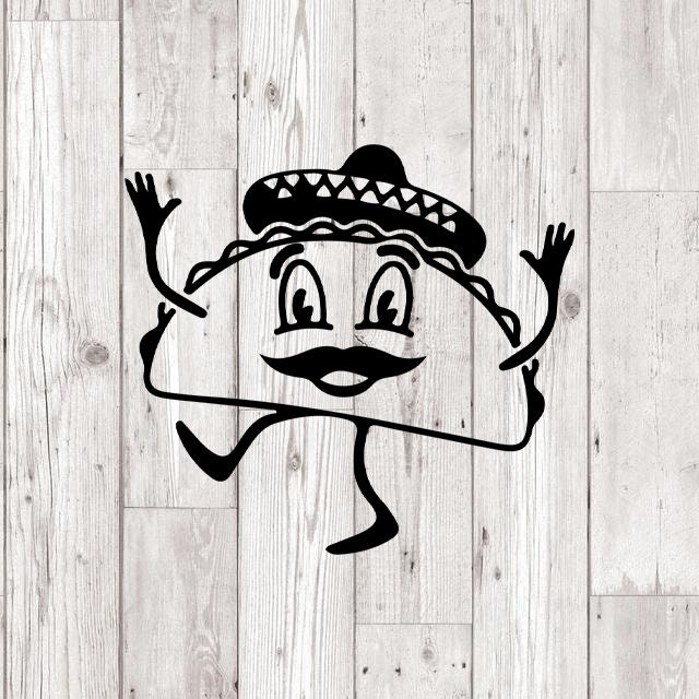 Download Taco Svg Taco Silhouette Svg Taco Tuesday Svg Feed Me Tacos | Etsy
