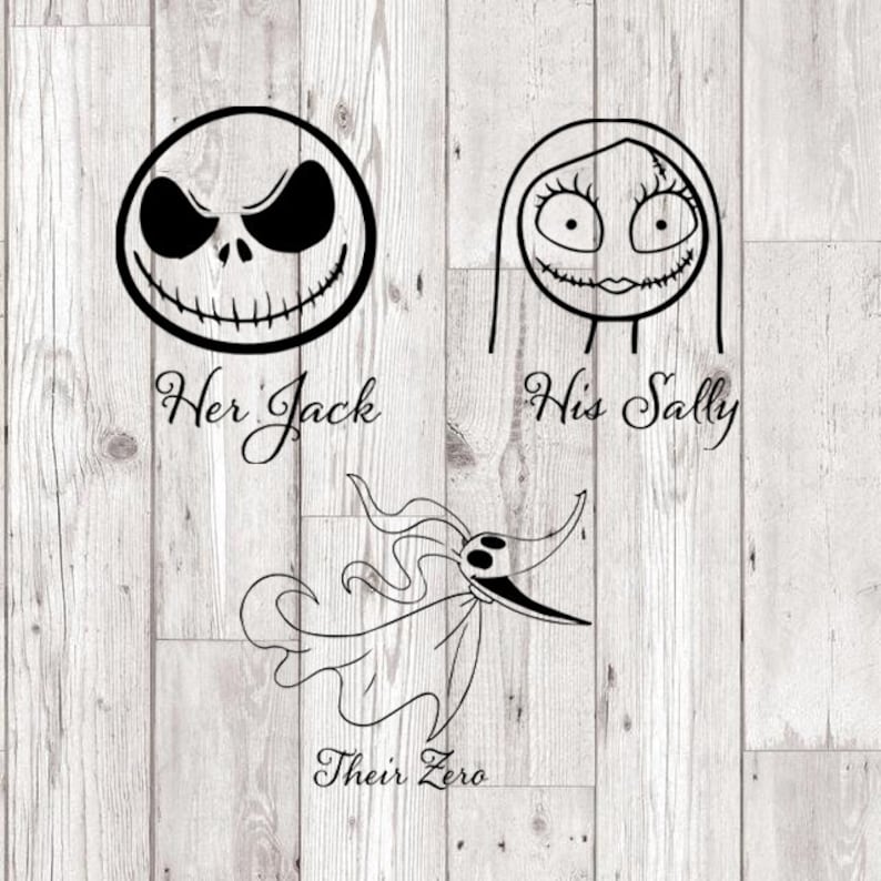 Download Nightmare before Christmas svg Jack and Sally SVG Bundle ...