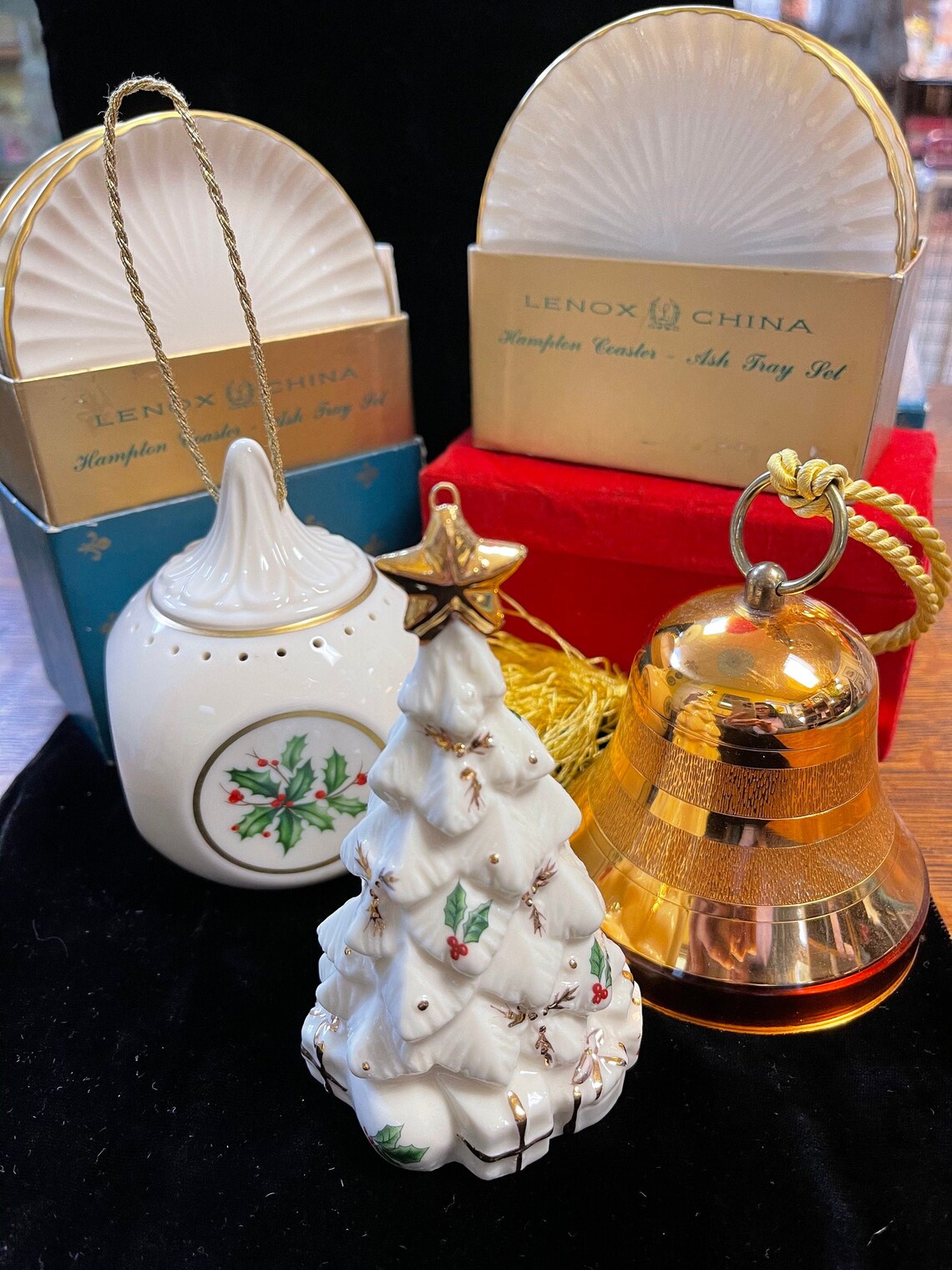 Vintage Lenox Holiday Ornament Scent Ball 2 Lenox Hampton Etsy