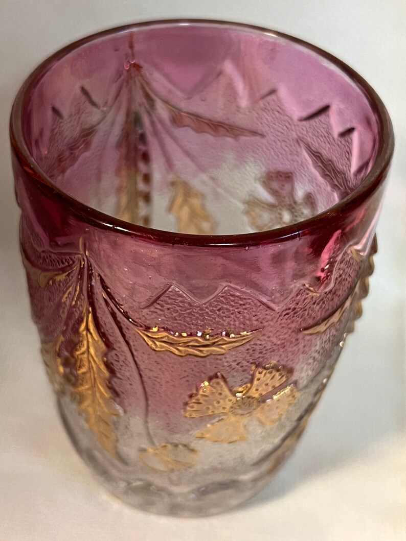 Lot 40. Antique Victorian Tumblers, Early American Pressed Glass EAPG