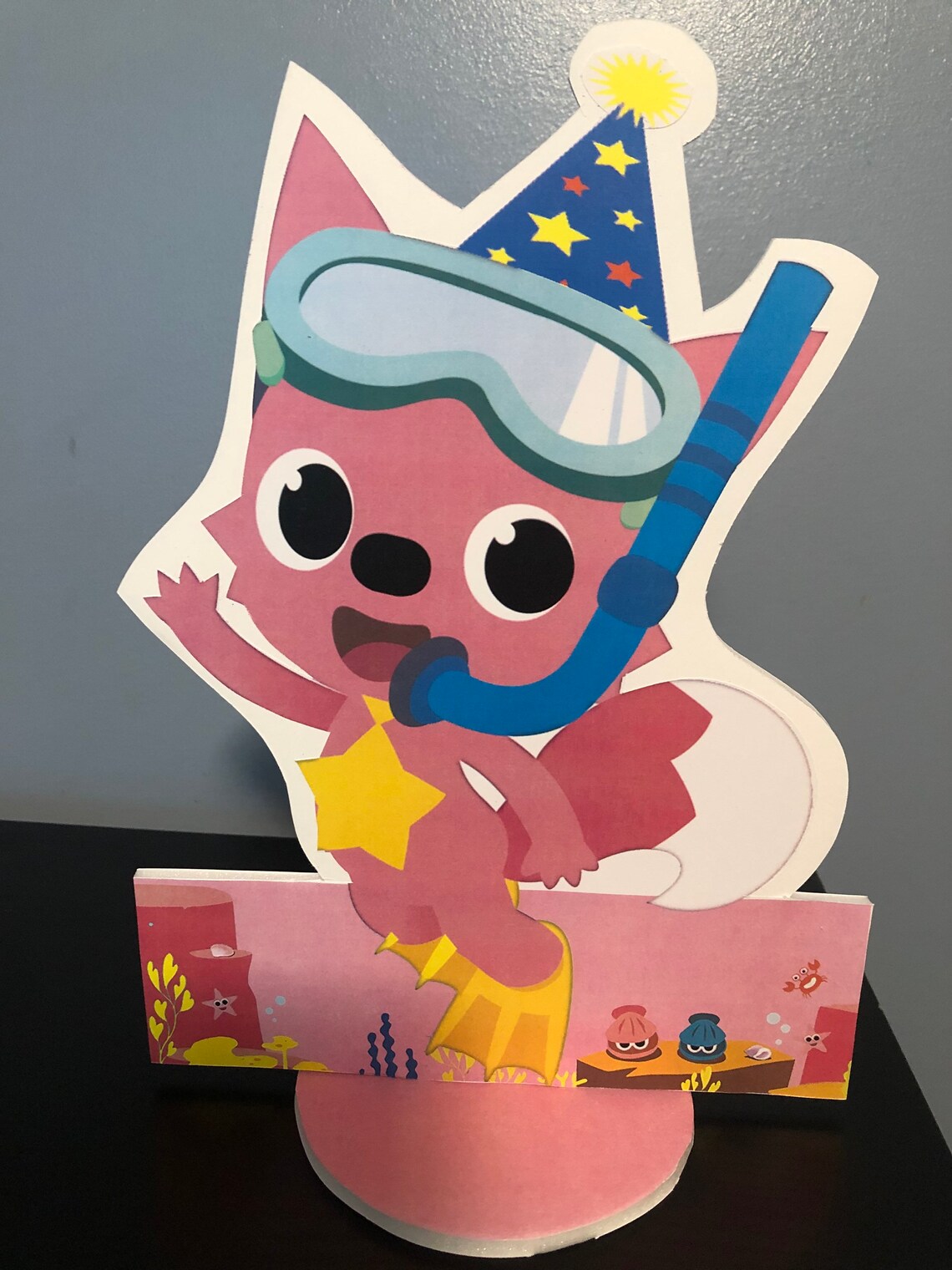 Baby Shark Centerpieces Baby Shark Cutouts Baby Shark Table Etsy