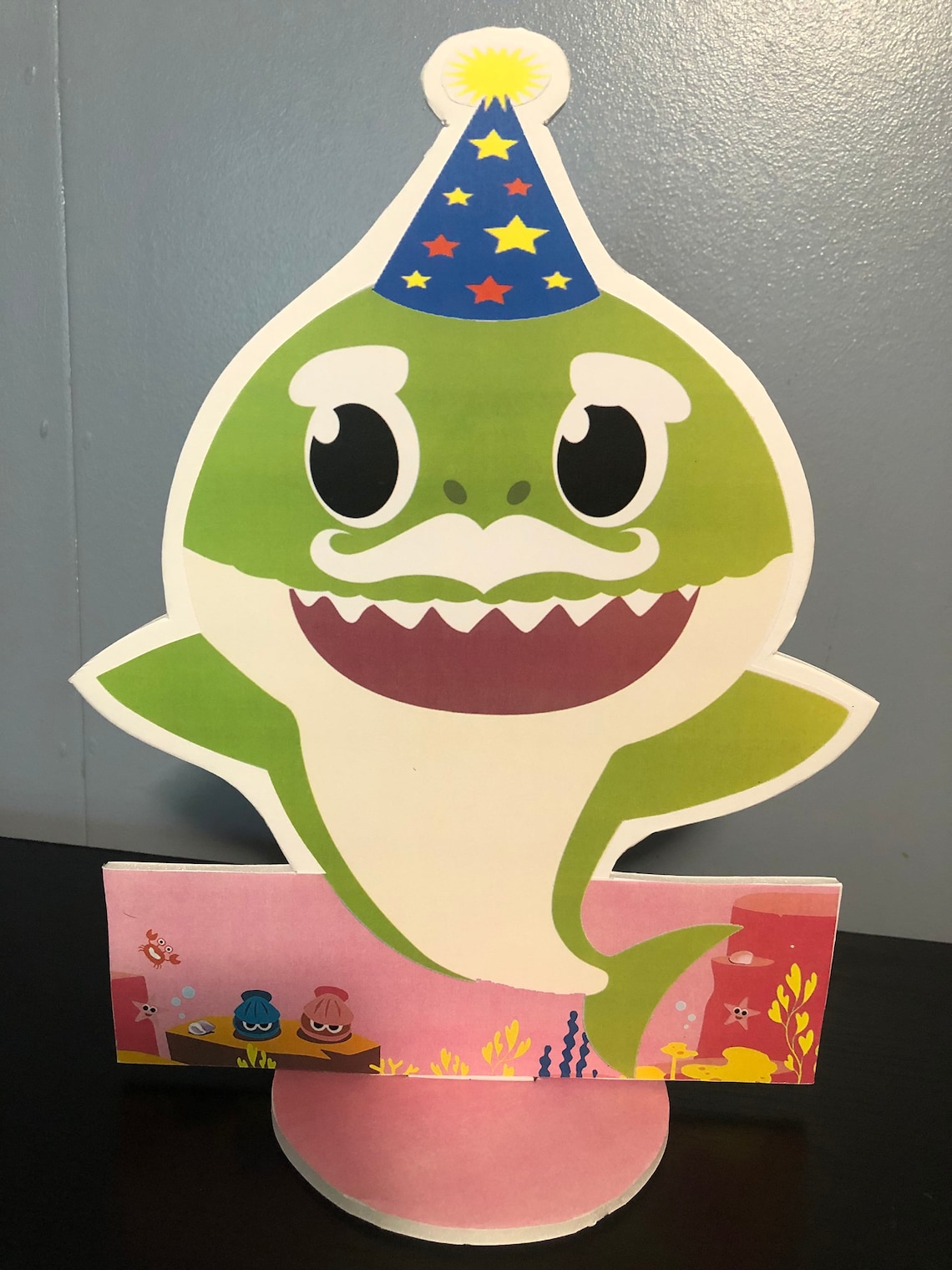 Baby Shark Centerpieces Baby Shark Cutouts Baby Shark Table Etsy