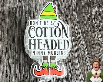 Funny Elf Christmas badge reel/ID Holder/nurses/students/medical field/Christmas