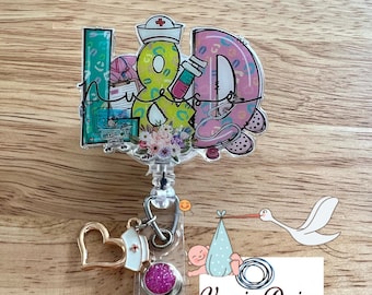 Labor and Delivery Nurse badge reel/ID Holder card holder/nurse/teachers/L&D