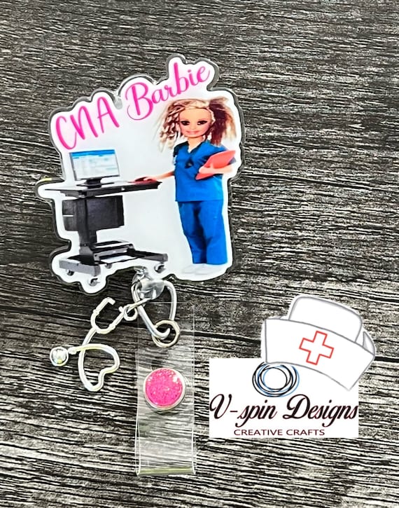 Clip Name Card Holder ID Card Clips Nurse Badge Holder Retractable Badge Reel - Foto 8