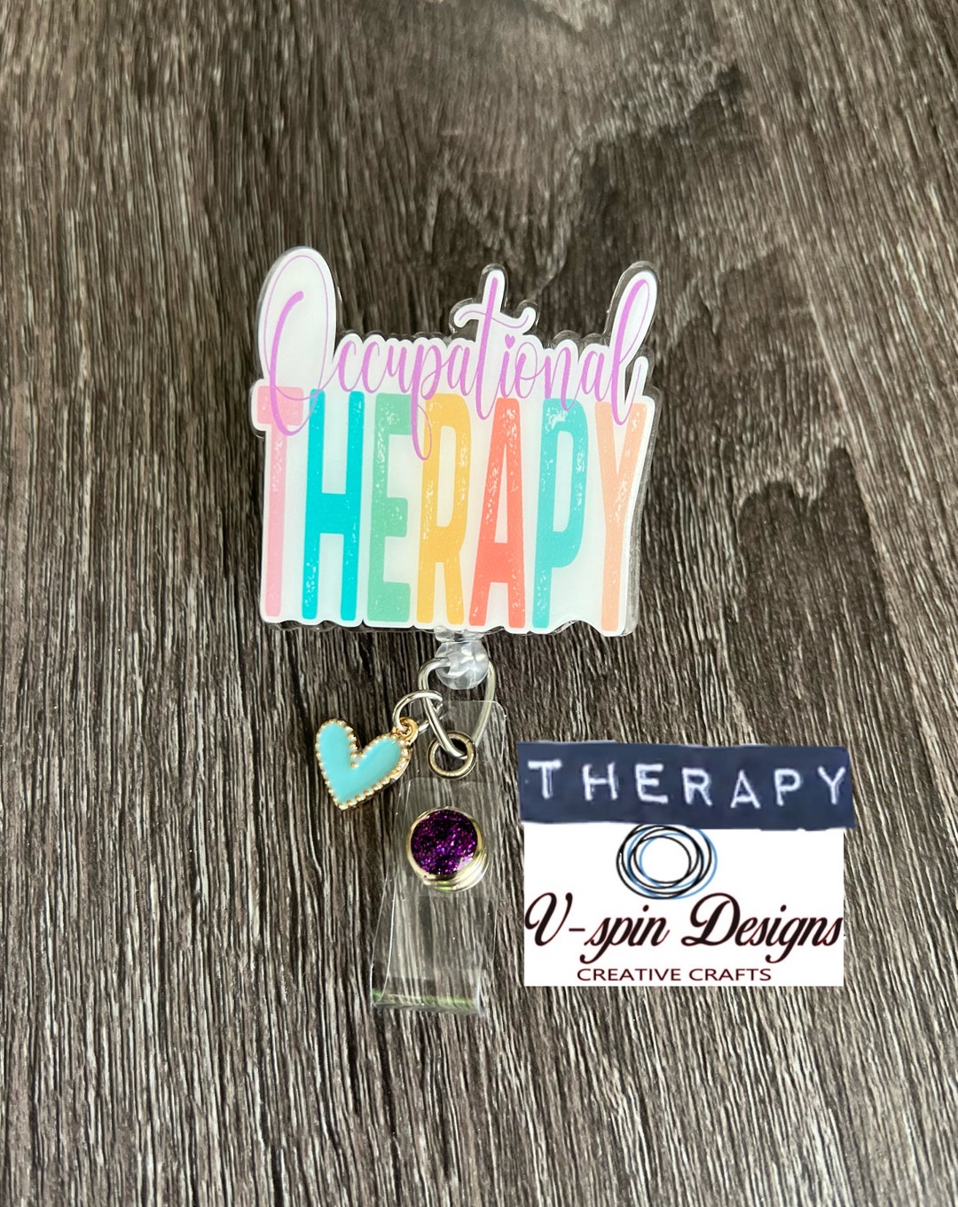 2 Acrylic Occupational Therapy Badge Reel/id Etsy