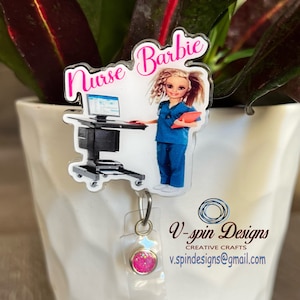 Nurse Badge reel/ID Holder card holder/nurse/teachers/fun/silly