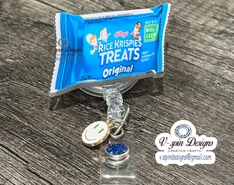 Krispie treat Snack time badge reel