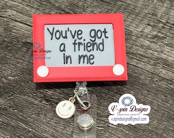 You’ve got a Friend Badge reel/ID Holder card holder/nurse/teachers/fun/silly
