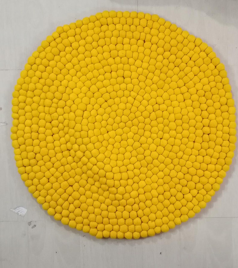 Beautiful Felt Ball Rug Pom Pom Rug for Kids Nursery Decor Etsy