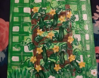 Painting, Garden, Acrylic (Summer Cucumbers)