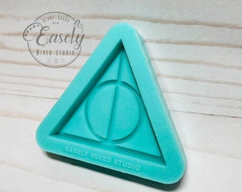 Resin Deathly hallows bookmark and keychain