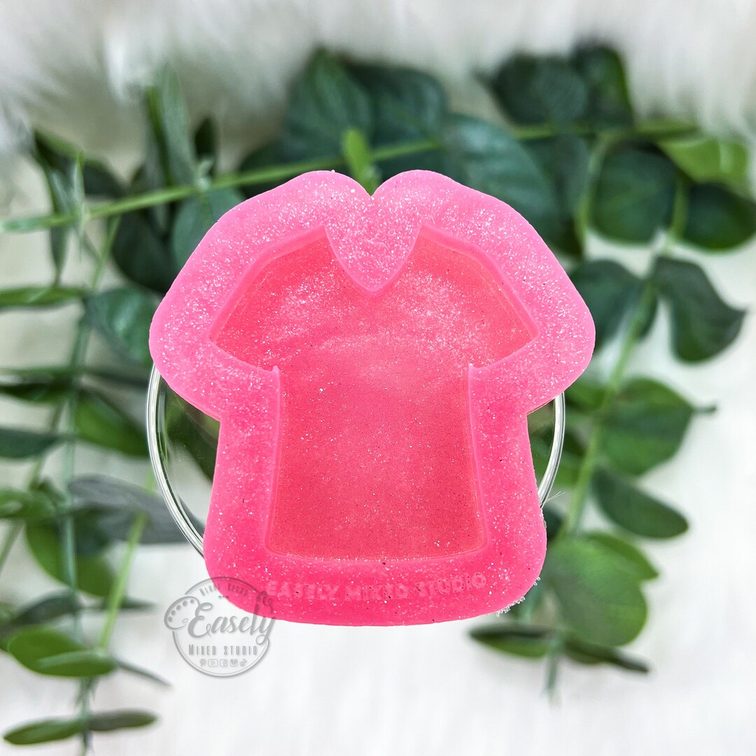 Scrub Top Badge Reel Silicone Mold, Resin Mold, Nurse Badge Reel Mold