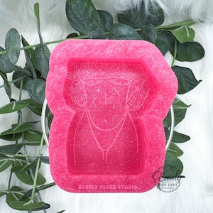 Bikini body positivity silicone mold, grippy mold, resin mold, woman empowerment mold