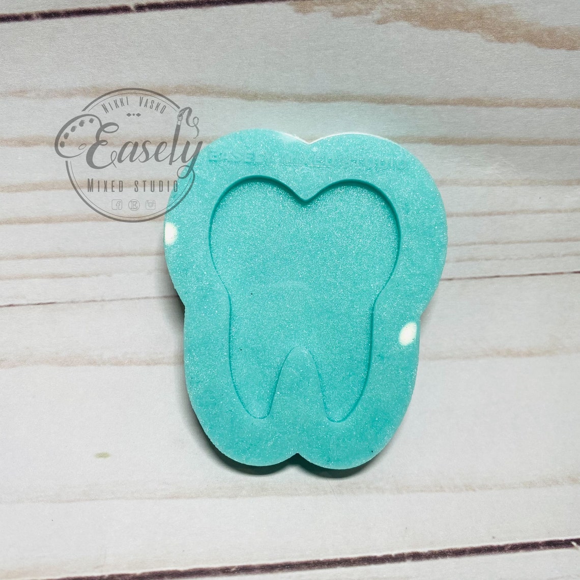 Tooth badge reel silicone mold dental assistant medical Etsy