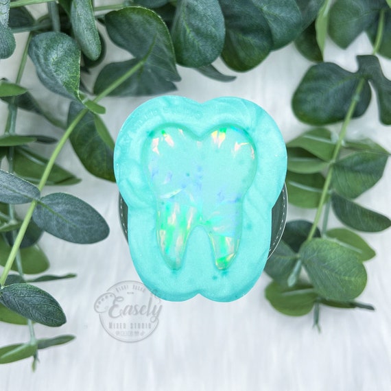Holographic Tooth Badge Reel Silicone Mold, Resin Mold, Dental