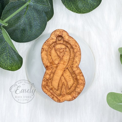Ribbon Silicone Mold Handmade Cancer Awareness Ribbon Etsy