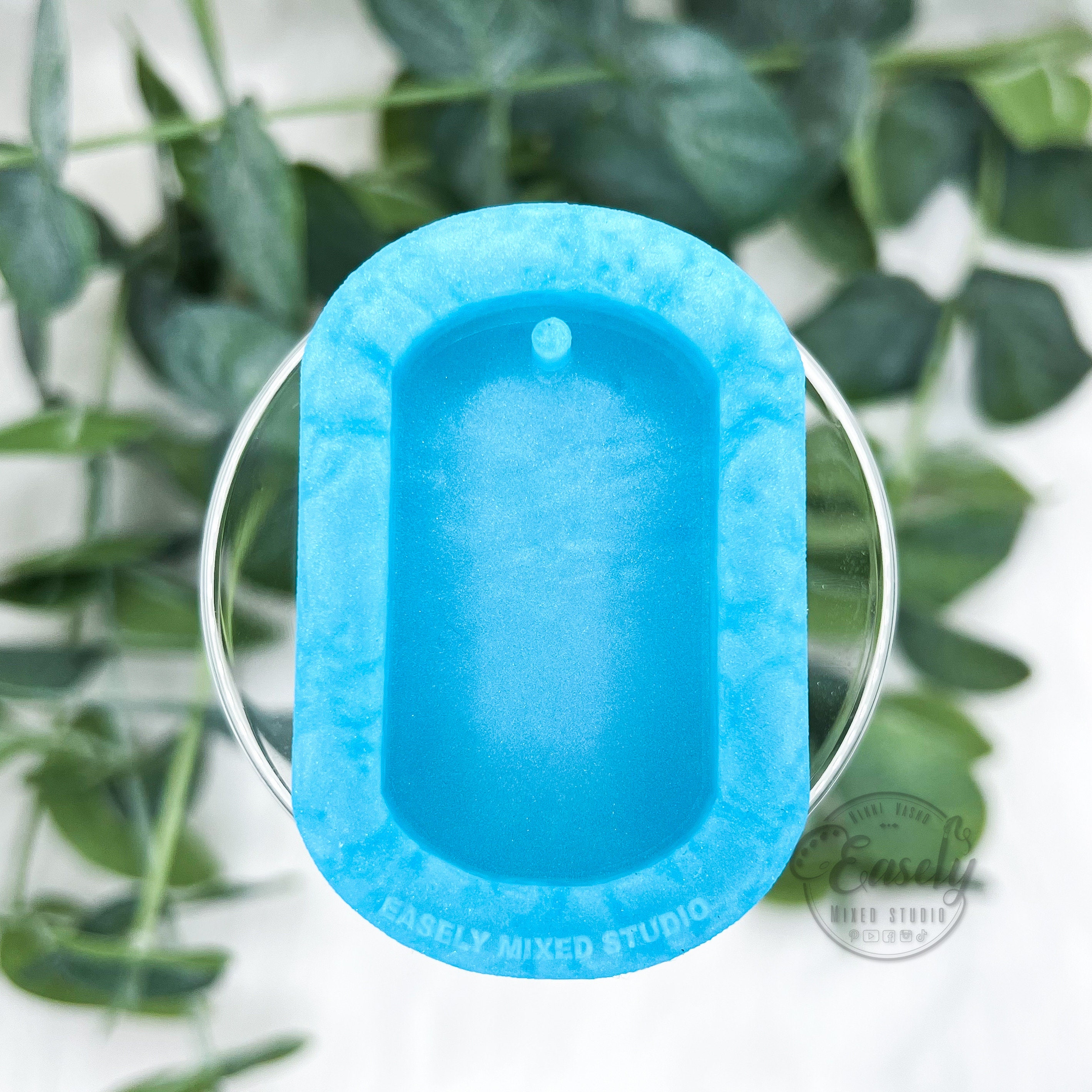 Dog Tag Mold, Military Tag Silicone Mold, Rectangle Charm Mold, ID, MiniatureSweet, Kawaii Resin Crafts, Decoden Cabochons Supplies