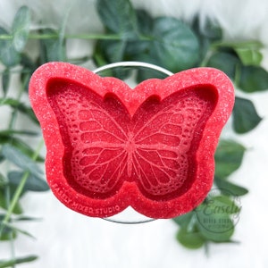 Butterfly grippy silicone mold, resin mold, butterfly keychain mold