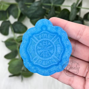 Feuerwehrmann Malteser Kreuz Schlüsselanhänger Silikonform, Resin Form, Ersthelfer Form