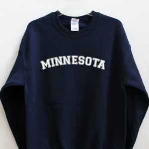 Minnesota Sweatshirt Minnesota Sweater Cute Minnesota Shirt Minnesota Crew Neck Minnesota Gift Minnesota Sweatshirts Minnesota Sweaters