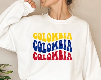 Colombia svg, Colombia groovy svg, Colombia flag,Colombia love svg, Colombia dxf, Colombia retro png, orgullo latino,DIGITAL FILE