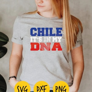 Chile svg, Chile it&#39;s in my DNA svg, Chile flag,Chile love svg, Chile dxf, Chile retro png, Chile eps, orgullo latino,DIGITAL FILE