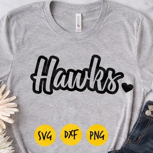 Hawks svg, Hawks heart svg, Hawks pride, I love Hawks, bird watching, Digital vector, INSTANT DOWNLOAD
