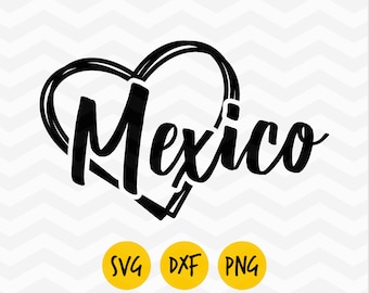 Svg du Mexique, svg coeur du Mexique, svg léopard du Mexique, svg amour du Mexique, dxf du Mexique, png rétro du Mexique, eps du Mexique, svg de Guadalajara, fichier numérique