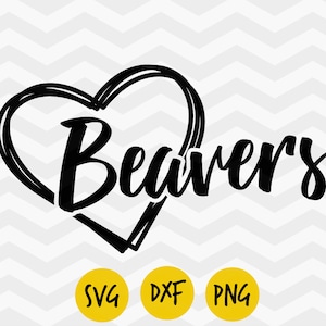 Beavers svg, Beavers heart svg, Beavers pride, I love Beavers , Beavers mom, Beavers  png, Digital vector, INSTANT DOWNLOAD
