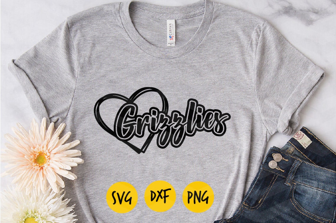 Grizzlies Svg, Grizzlies Heart Svg, Grizzlies Pride, I Love Grizzlies ...