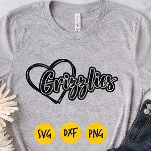 Grizzlies Svg, Grizzlies Heart Svg, Grizzlies Pride, I Love Grizzlies ...