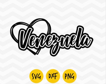 Venezuela svg, Venezuelas hjärta svg, Venezuelas flagga, Venezuelas kärlek svg, Venezuela dxf, Venezuelas retro png, orgullo latino, DIGITAL FIL