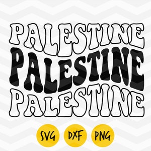 Palestine svg, Palestine  groovy svg, Palestine  flag, Palestine love svg, Palestine dxf, Palestine retro png,DIGITAL FILE