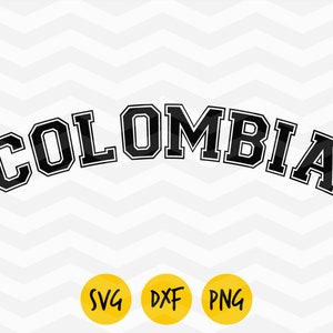 Colombia svg, Colombia groovy svg, Colombia flag,Colombia love svg, Colombia dxf, Colombia retro png, orgullo latino,DIGITAL FILE