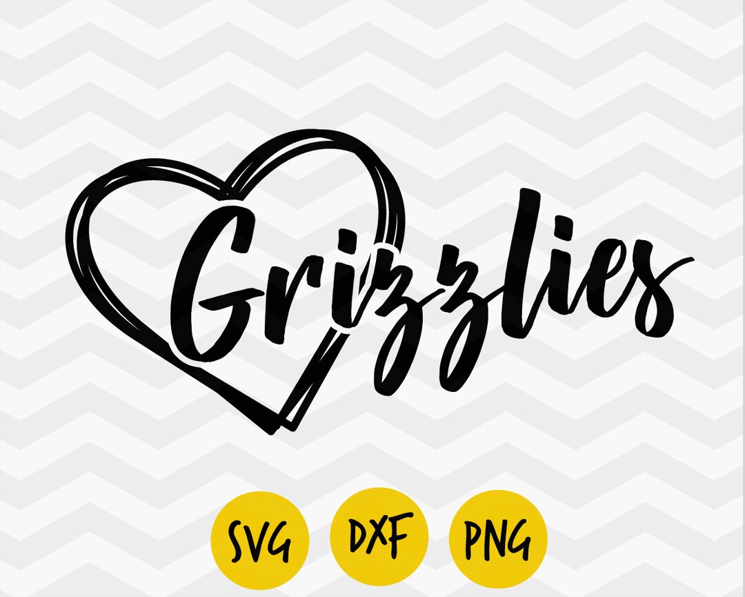 Grizzlies Svg, Grizzlies Heart Svg, Grizzlies Pride, I Love Grizzlies ...