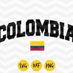 Colombia svg, Colombia groovy svg, Colombia flag,Colombia love svg, Colombia dxf, Colombia retro png, orgullo latino,DIGITAL FILE