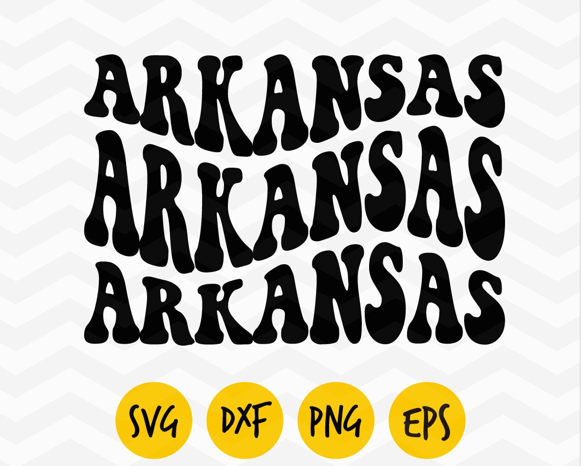 Arkansas Svg Arkansas Groovy Svg Arkansas Leopard Etsy