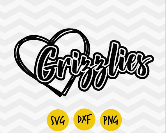Grizzlies Svg Grizzlies Heart Svg Grizzlies Pride I Love - Etsy