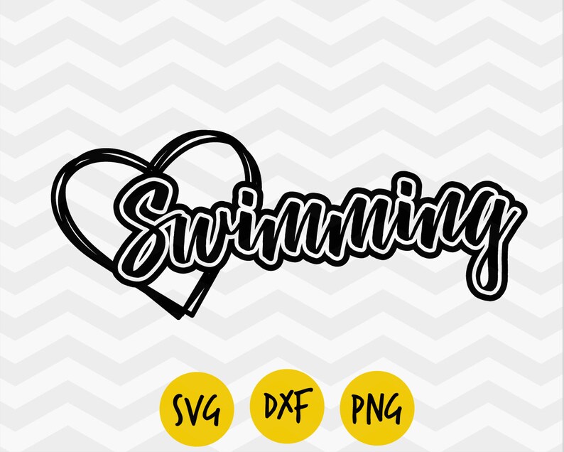Swimming Svg Swimming Heart Svg Swimming Pride I Love Etsy