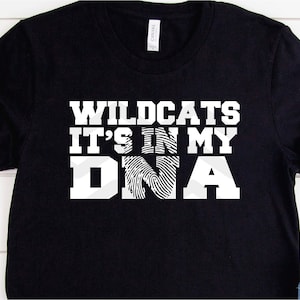 Wildcats it&#39;s in my DNA svg, Wildcats svg, dxf, png, Wildcat sublimation, wildcat silhouette,  DIGITAL FILE