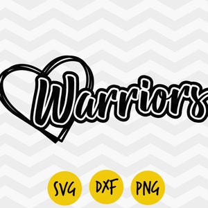Warriors svg, Warriors heart svg, Warriors pride, I love Warriors, Digital vector, INSTANT DOWNLOAD