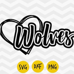Wolves svg, Wolves heart svg, Wolves pride, I love Wolves, forest life,summer, Digital vector, INSTANT DOWNLOAD