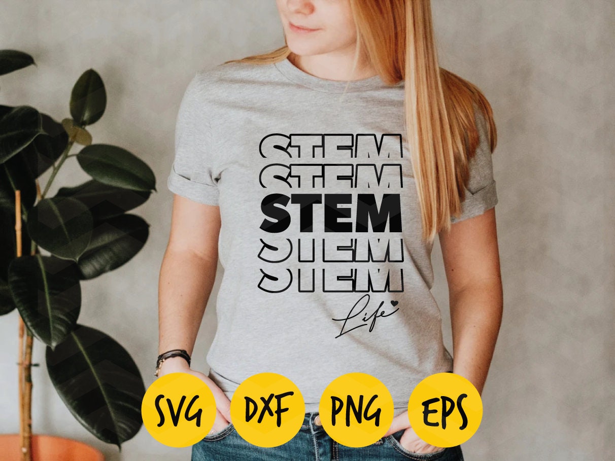 STEM Svg Stem Life Svg Stem Silhouette Svg Stem Retro Png - Etsy